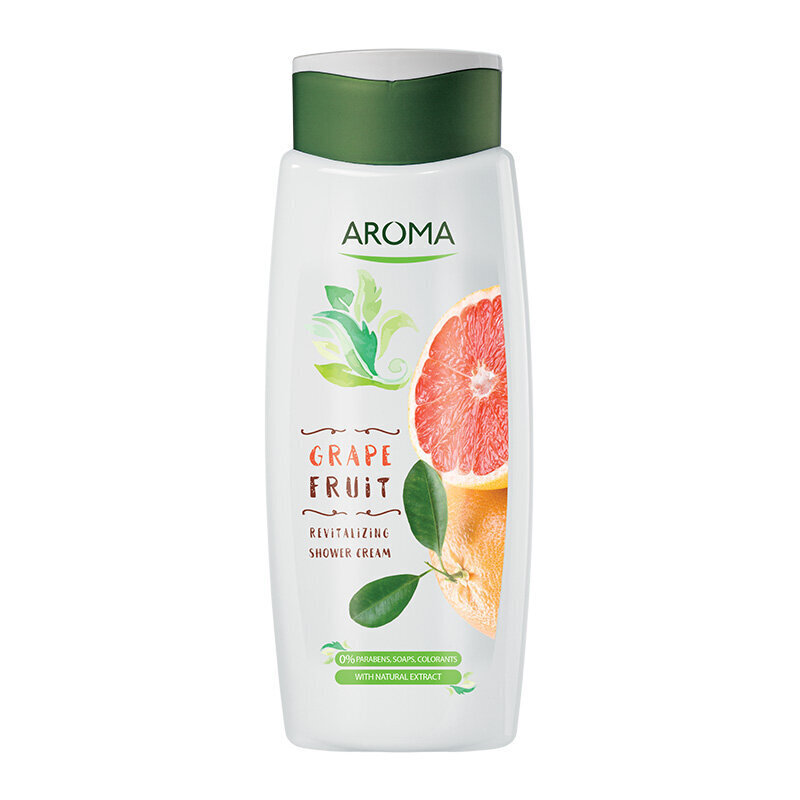 Aroma Grapefruit atsvaidzinošs dušas krēms, 400 ml cena un informācija | Dušas želejas, eļļas | 220.lv