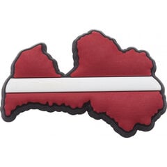 Crocs™ Crocs LATVIAN FLAG G0451409-MU 164855 cena un informācija | Gumijas klogi bērniem | 220.lv