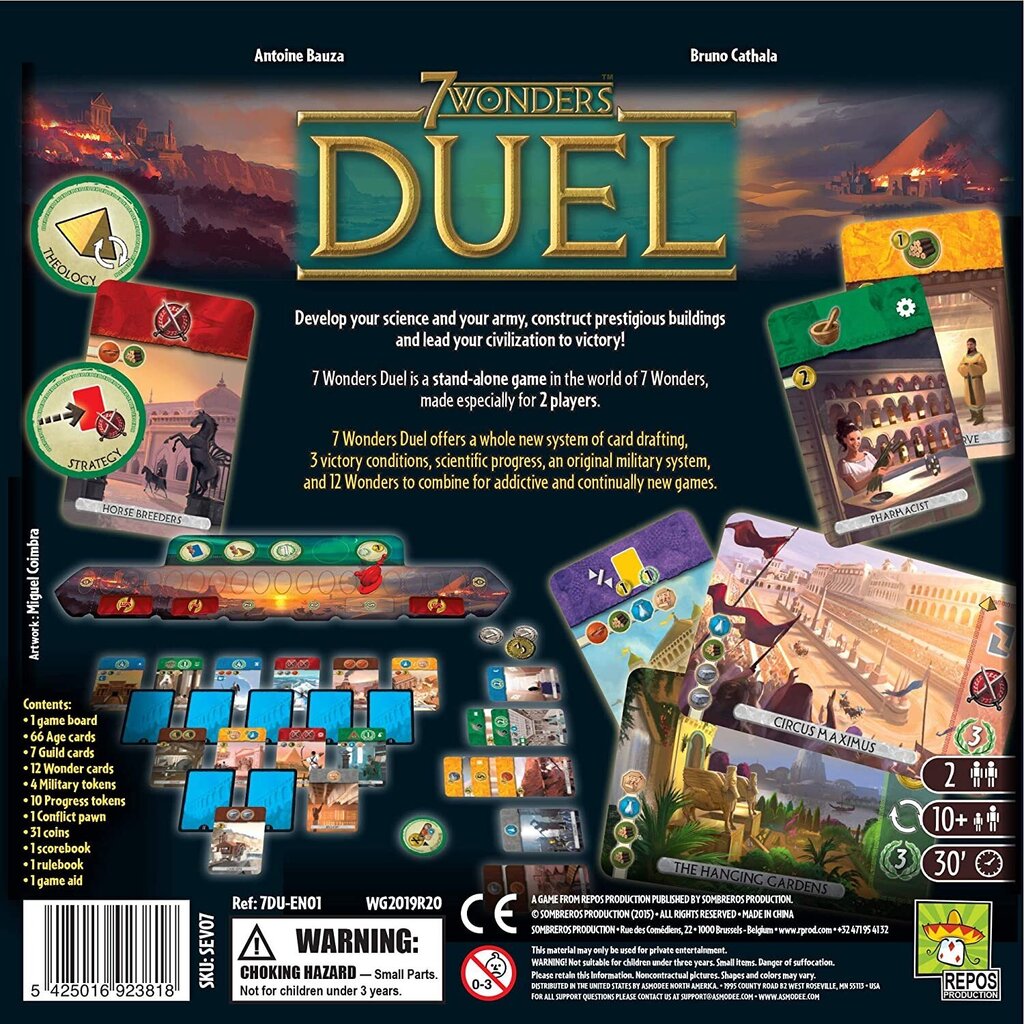 Galda spēle 7 Wonders Duel, ENG цена и информация | Galda spēles | 220.lv