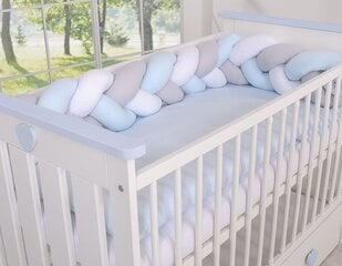 Pīta bērna gultiņas apmale My Sweet Baby, White-Gray-Blue цена и информация | Товары для безопасности детей дома | 220.lv