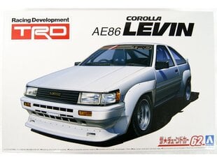 Сборная пластиковая модель Aoshima - TRD AE86 Toyota Corolla Levin, 1/24, 05798 цена и информация | Конструкторы и кубики | 220.lv