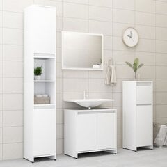 Комплект мебели для ванной, 4 части, белый цена и информация | Комплекты в ванную | 220.lv