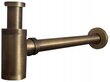 Mexen sifons ar "Klik-klak" vāciņu izlietnēm ar pārplūdi, Old bronze cena un informācija | Sifoni | 220.lv