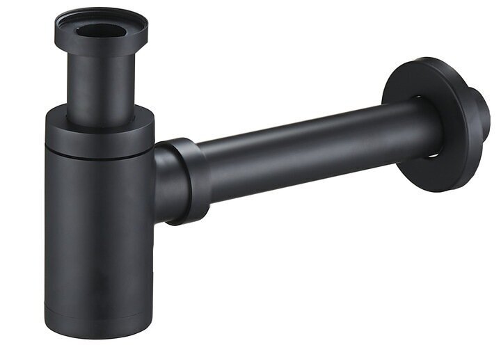 Mexen sifons ar "Klik-klak" vāciņu izlietnēm ar pārplūdi, Black cena un informācija | Sifoni | 220.lv