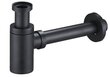 Mexen sifons ar "Klik-klak" vāciņu izlietnēm bez pārplūdes, Black cena un informācija | Sifoni | 220.lv