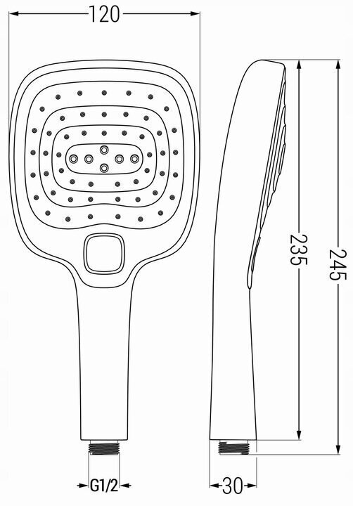 Dušas komplekts Mexen R-17, Chrome/White cena un informācija | Dušas komplekti un paneļi | 220.lv