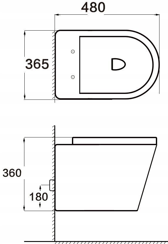 Tualetes pods Mexen Rico Rimless Slim Duroplast ar lēni nolaižamu vāku, White mat cena un informācija | Tualetes podi | 220.lv