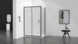 Dušas kabīne Mexen Apia, 120x70,80,90,100 cm, black cena un informācija | Dušas kabīnes | 220.lv