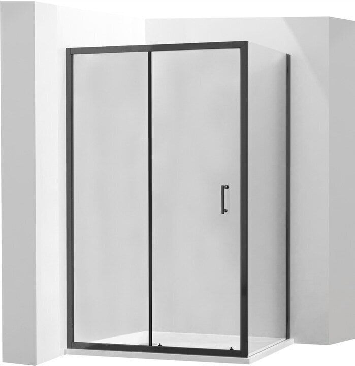 Dušas kabīne Mexen Apia, 120x70,80,90,100 cm, black cena un informācija | Dušas kabīnes | 220.lv