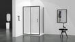 Dušas kabīne Mexen Apia, 140x70,80,90,100 cm, black cena un informācija | Dušas kabīnes | 220.lv