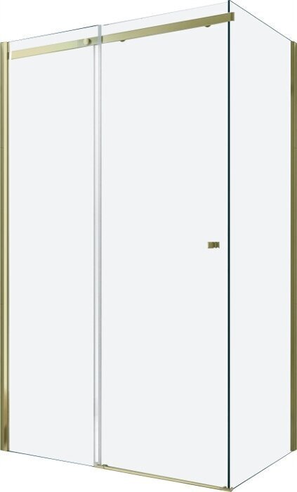 Dušas kabīne Mexen Omega, 8 mm, 130x70,80,90,100, gold cena un informācija | Dušas kabīnes | 220.lv