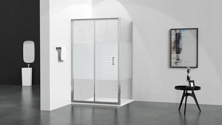 Dušas kabīne Mexen Apia, 90x70,80,90 cm, daļēji matēta cena un informācija | Dušas kabīnes | 220.lv