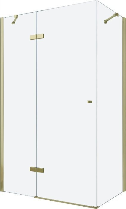 Dušas kabīne Mexen Roma 80x70,80,90,100 cm, gold cena un informācija | Dušas kabīnes | 220.lv