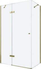 Dušas kabīne Mexen Roma 90x70,80,90,100 cm, gold cena un informācija | Dušas kabīnes | 220.lv