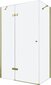 Dušas kabīne Mexen Roma 110x70,80,90,100 cm, gold cena un informācija | Dušas kabīnes | 220.lv
