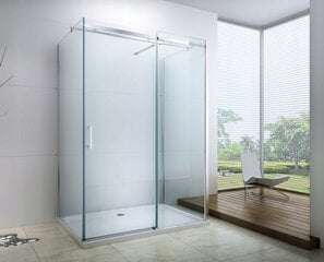 3-ju sienu dušas kabīne Mexen Omega, 8 mm, 130x80,90,100 cm cena un informācija | Dušas kabīnes | 220.lv