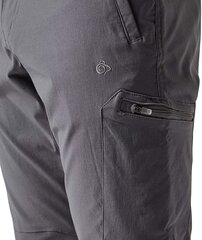 Мужские длинные походные - повседневные брюки CRAGHOPPERS CMJ399-GREY-L цена и информация | Мужские брюки | 220.lv