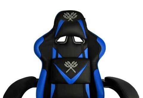 Spēļu krēsls Malatec, melns / zils cena un informācija | Biroja krēsli | 220.lv