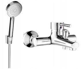 Vannas dušas komplekts ar jaucējkrānu Mexen Lua R-75, Chrome cena un informācija | Jaucējkrāni | 220.lv