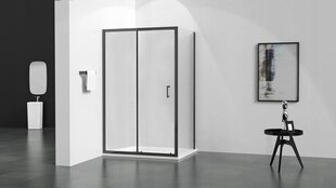 Dušas kabīne Mexen Apia, 115x70,80,90,100 cm, black cena un informācija | Dušas kabīnes | 220.lv