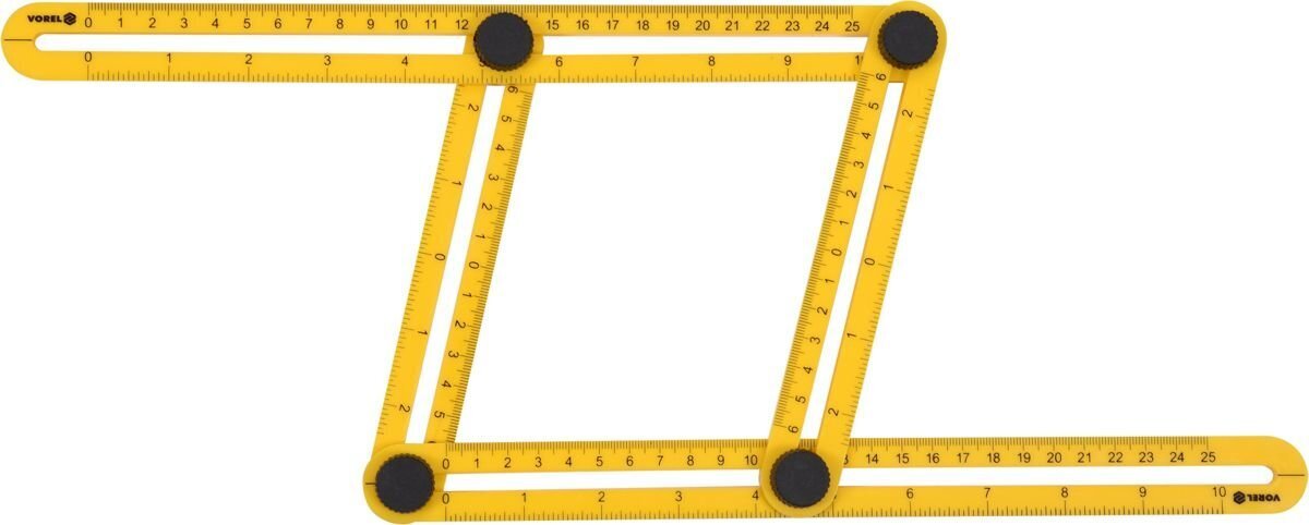 Lineāls-veidne regulējams Vorel (18470) cena un informācija | Rokas instrumenti | 220.lv