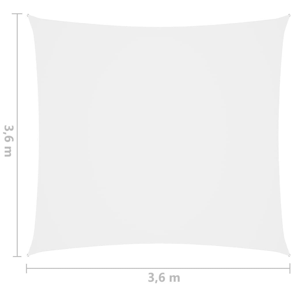 vidaXL saulessargs, balts, 3,6x3,6 m, oksfordas audums cena un informācija | Saulessargi, markīzes un statīvi | 220.lv