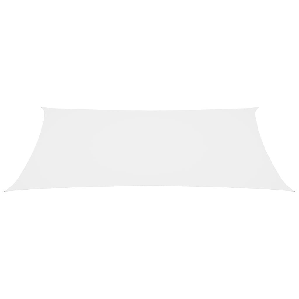 vidaXL saulessargs, balts, 2,5x5 m, oksfordas audums cena un informācija | Saulessargi, markīzes un statīvi | 220.lv