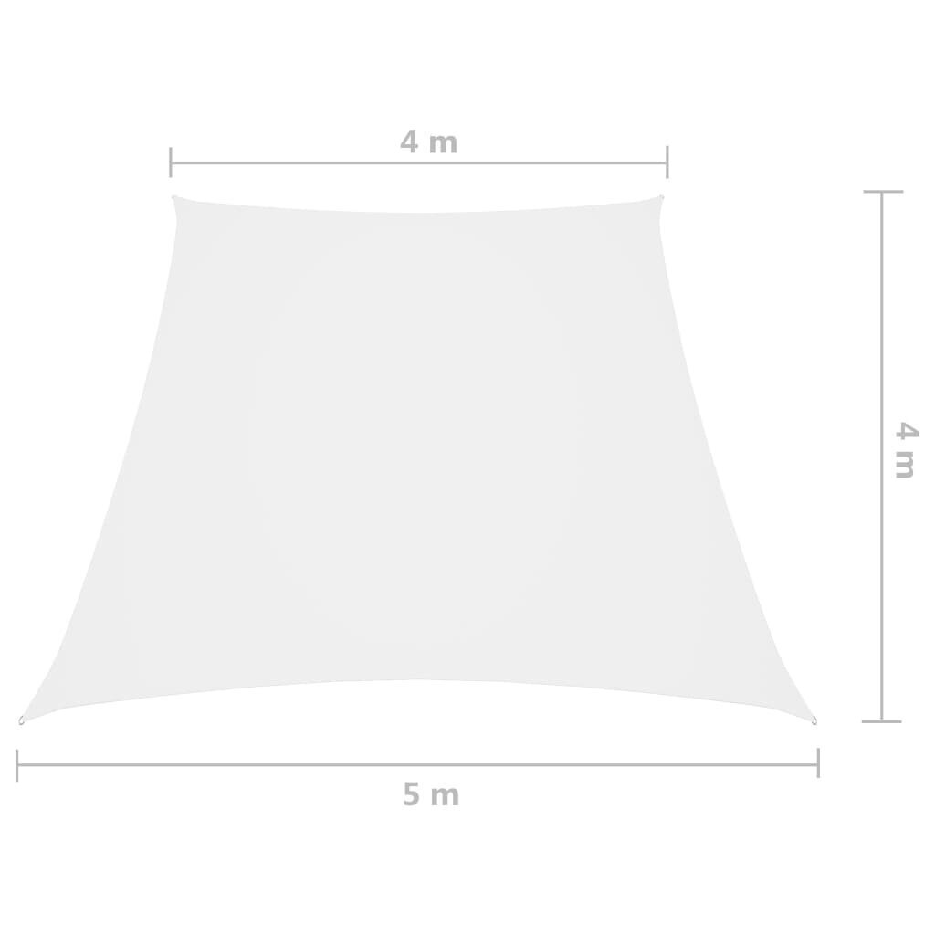 vidaXL saulessargs, balts, 4/5x4m, oksfordas audums cena un informācija | Saulessargi, markīzes un statīvi | 220.lv