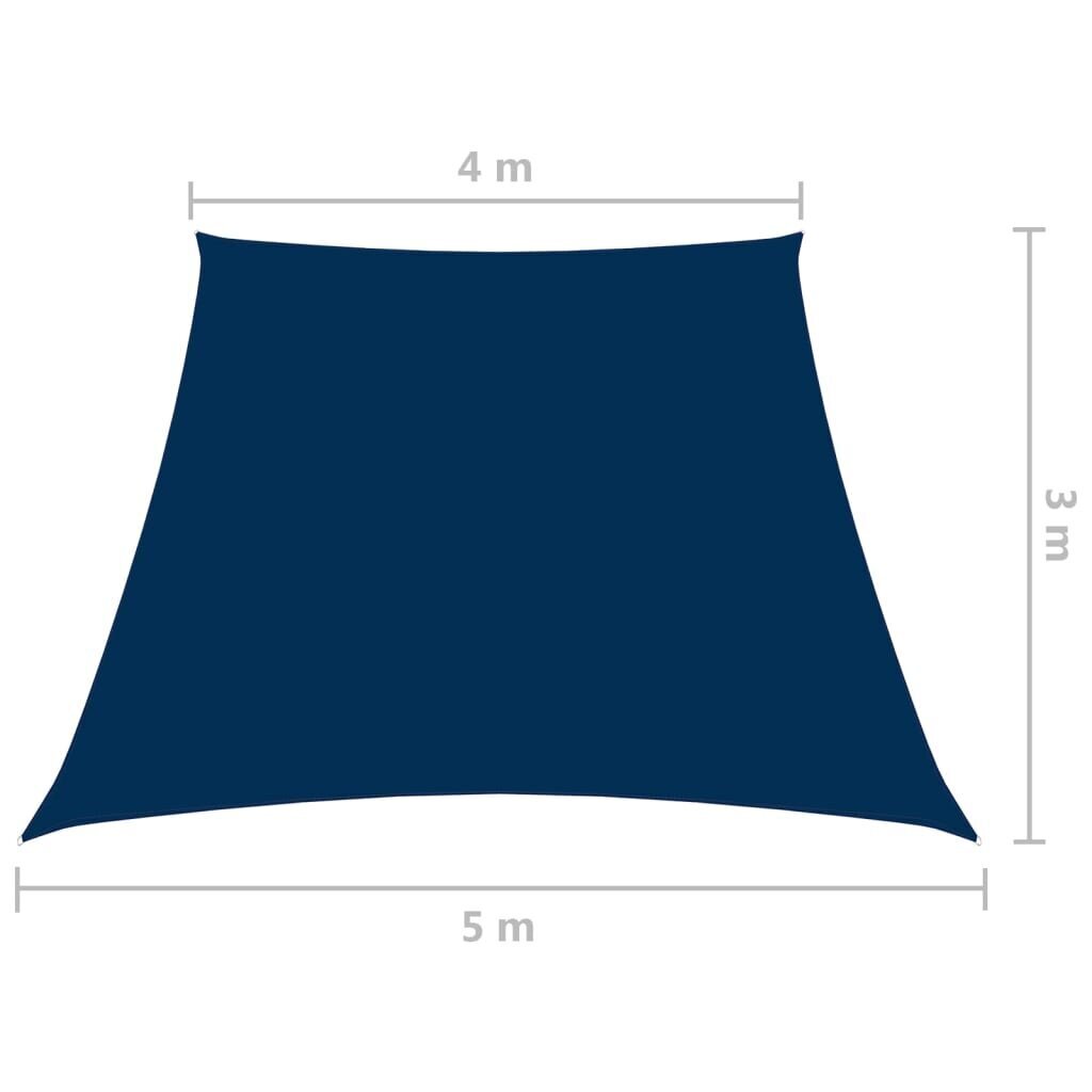 vidaXL saulessargs, zils, 4/5x3 m, oksfordas audums cena un informācija | Saulessargi, markīzes un statīvi | 220.lv