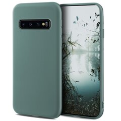 Moozy Minimalist plāns, matēts silikona vāciņš saderīgs ar Samsung S10 telefona modeli, Pelēkzils цена и информация | Чехлы для телефонов | 220.lv