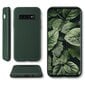 Moozy Minimalist plāns, matēts silikona vāciņš saderīgs ar Samsung S10 telefona modeli, Tumši zaļš цена и информация | Telefonu vāciņi, maciņi | 220.lv