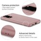 Moozy Minimalist plāns, matēts silikona vāciņš saderīgs ar Samsung S20 telefona modeli, Rozīgi bēšs cena un informācija | Telefonu vāciņi, maciņi | 220.lv