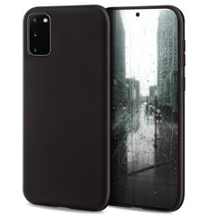 Силиконовый чехол Moozy Minimalist для Samsung S20 Plus, тонкий и матовый чехол из силикона TPU, черный цена и информация | Чехлы для телефонов | 220.lv