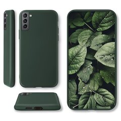 Силиконовый чехол Moozy Minimalist для Samsung S21, Samsung S21 5G, тонкий и матовый чехол из силикона TPU, темно-зеленый цена и информация | Чехлы для телефонов | 220.lv