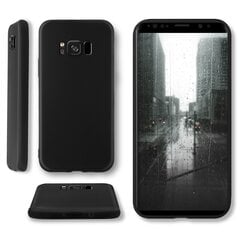 Силиконовый чехол Moozy Minimalist для Samsung S8, тонкий и матовый чехол из силикона TPU, черный цена и информация | Чехлы для телефонов | 220.lv