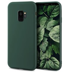 Силиконовый чехол Moozy Minimalist для Samsung S9, тонкий и матовый чехол из силикона TPU, темно-зеленый цена и информация | Чехлы для телефонов | 220.lv