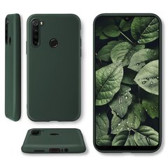 Moozy Minimalist plāns, matēts silikona vāciņš saderīgs ar Xiaomi Redmi Note 8 telefona modeli, Tumši zaļš cena un informācija | Telefonu vāciņi, maciņi | 220.lv