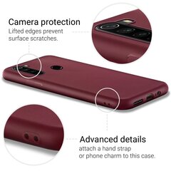 Moozy Minimalist plāns, matēts silikona vāciņš saderīgs ar Xiaomi Redmi Note 8 telefona modeli, Vīna sarkans cena un informācija | Telefonu vāciņi, maciņi | 220.lv