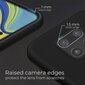 Moozy Lifestyle telefona vāciņš saderīgs ar Xiaomi Redmi Note 9S, Redmi Note 9 Pro – augstvērtīga silikona apvalks ar matētu virsmu un mīkstu mikrošķiedras oderi, Melns цена и информация | Telefonu vāciņi, maciņi | 220.lv