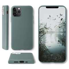 Силиконовый Чехол Moozy Minimalist для iPhone 12, iPhone 12 Pro – тонкий и матовый чехол из силикона TPU, серо-голубой цена и информация | Чехлы для телефонов | 220.lv