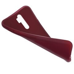Moozy Minimalist plāns, matēts silikona vāciņš saderīgs ar Oppo A9 2020 telefona modeli, Vīna sarkans cena un informācija | Telefonu vāciņi, maciņi | 220.lv