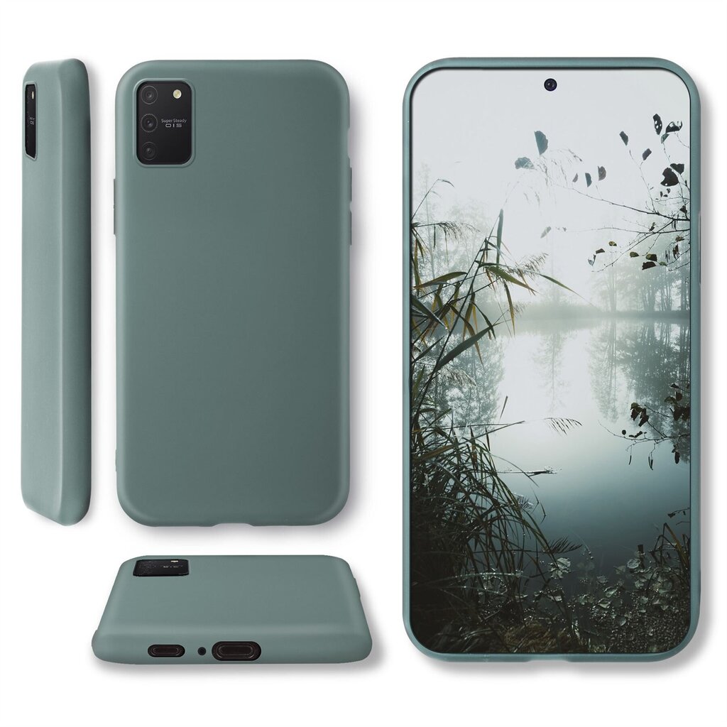 Moozy Minimalist plāns, matēts silikona vāciņš saderīgs ar Samsung S10 Lite telefona modeli, Pelēkzils cena un informācija | Telefonu vāciņi, maciņi | 220.lv