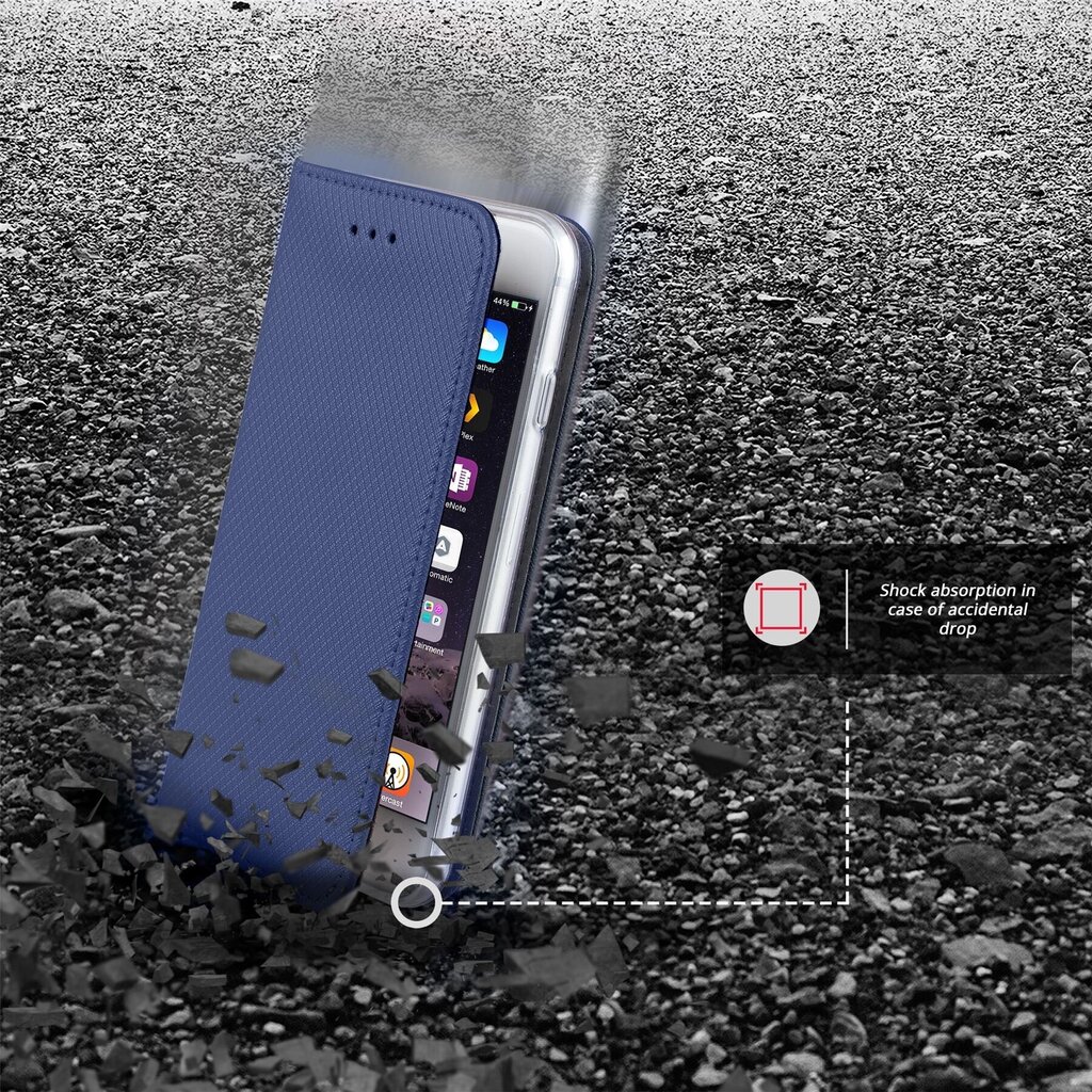 Moozy magnētisks telefona maciņš ar karšu turētāju un statīva funkciju saderīgs ar iPhone 6s, iPhone 6 telefona modeli - Tumši zils цена и информация | Telefonu vāciņi, maciņi | 220.lv