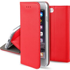 Перекидной чехол Moozy для iPhone 6s, iPhone 6 - красный магнитный откидной футляр с держателем для карт и подставкой цена и информация | Чехлы для телефонов | 220.lv