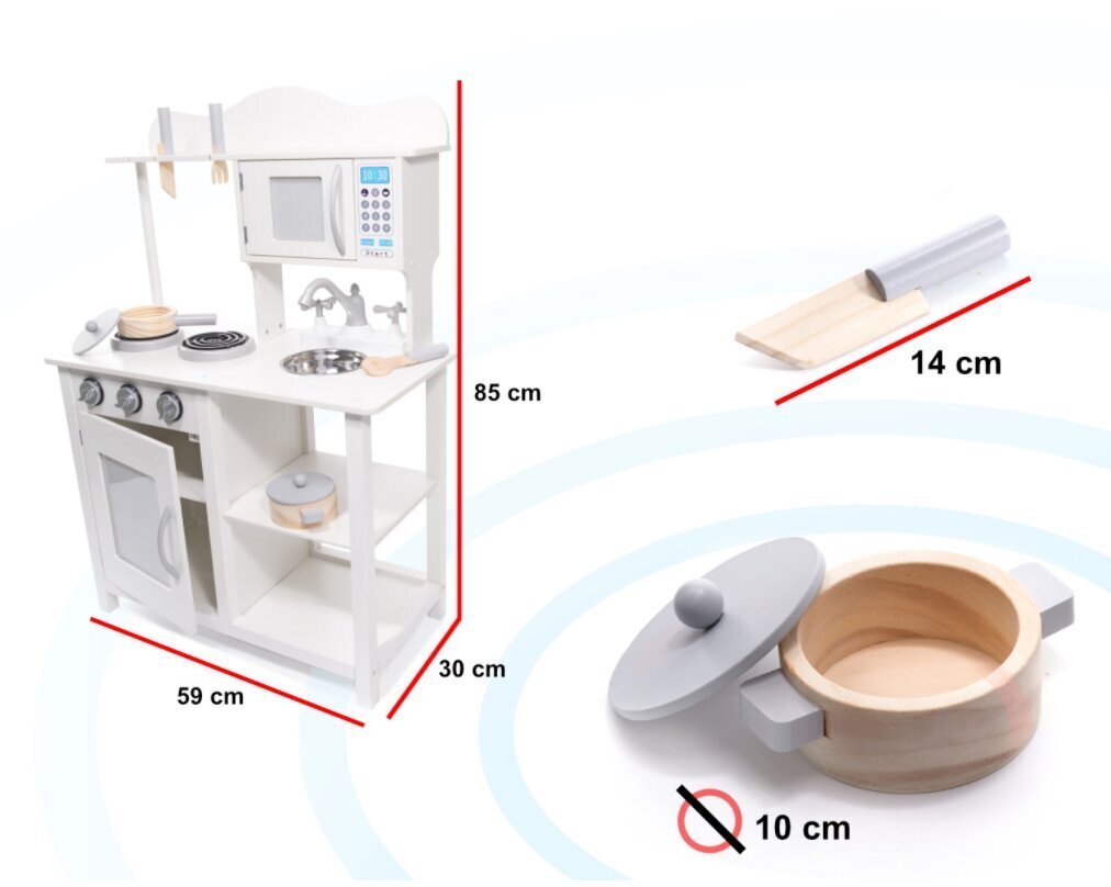 Koka virtuve, 85 cm cena un informācija | Rotaļlietas meitenēm | 220.lv