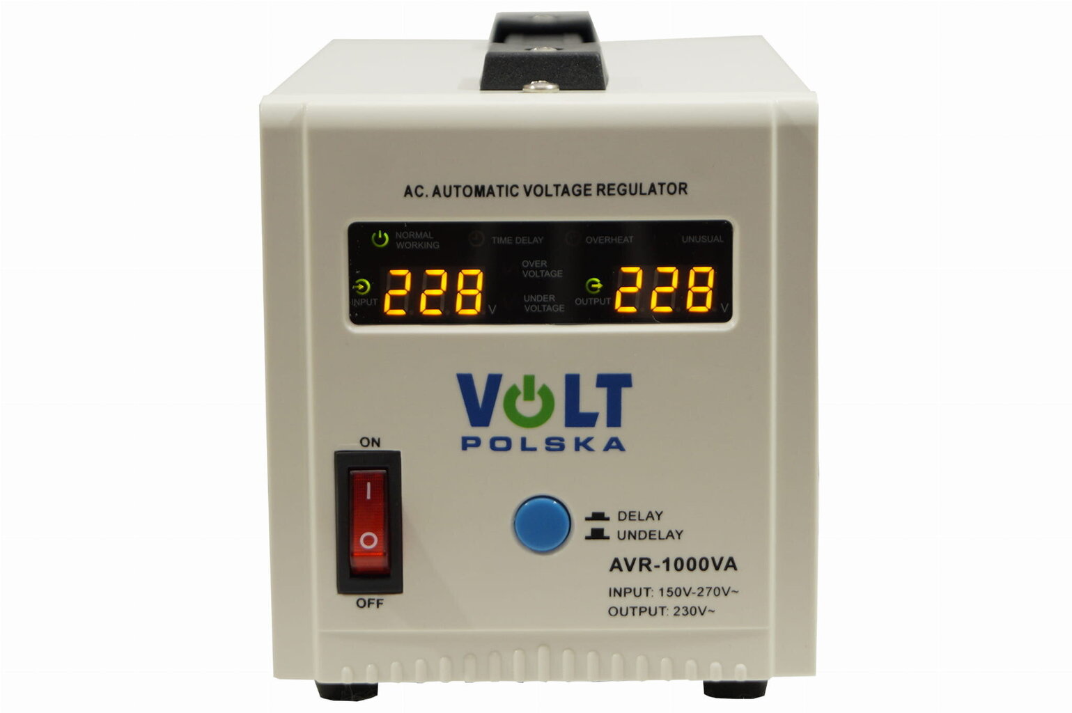 Sprieguma stabilizators AVR- 1000VA-Volt cena un informācija | Sprieguma pārveidotāji | 220.lv
