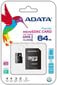 ADATA Premier UHS-I 64 GB, MicroSDXC, Fl цена и информация | Atmiņas kartes mobilajiem telefoniem | 220.lv