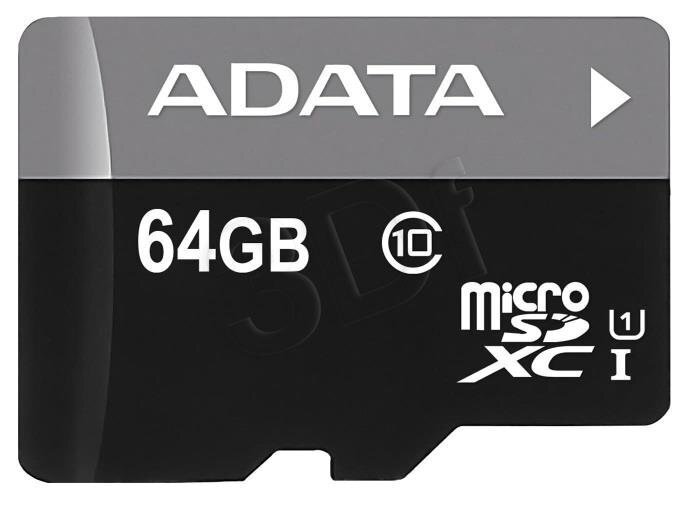 ADATA Premier UHS-I 64 GB, MicroSDXC, Fl cena un informācija | Atmiņas kartes mobilajiem telefoniem | 220.lv