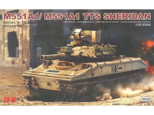 Rye Field Model - M551A1/M551A1 TTS Sheridan, 1/35, RFM-5020 цена и информация | Конструкторы и кубики | 220.lv