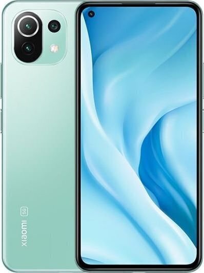 Xiaomi Mi 11 Lite 5G, 8/128 GB, Dual SIM, Mint Green cena un informācija | Mobilie telefoni | 220.lv